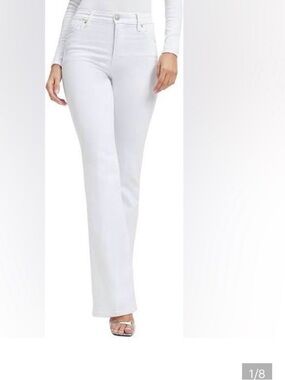 NWT Good American White Boot Cut Jeans Sz 00/24